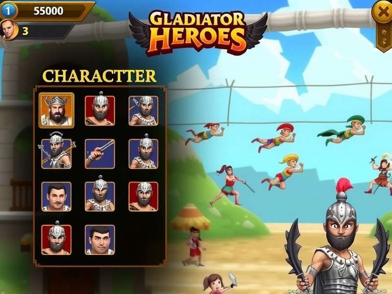 Gladiator Volley Heroes Gameplay Screenshot