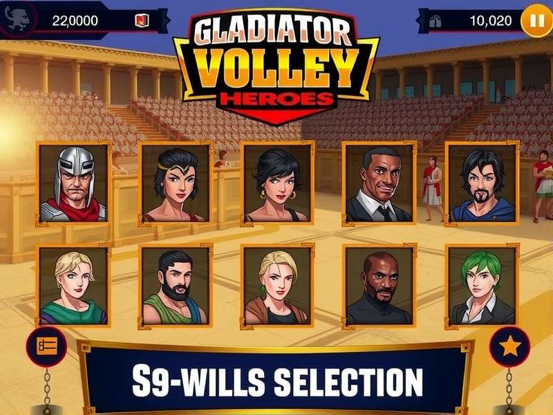 Gladiator Volley Heroes Character Selection